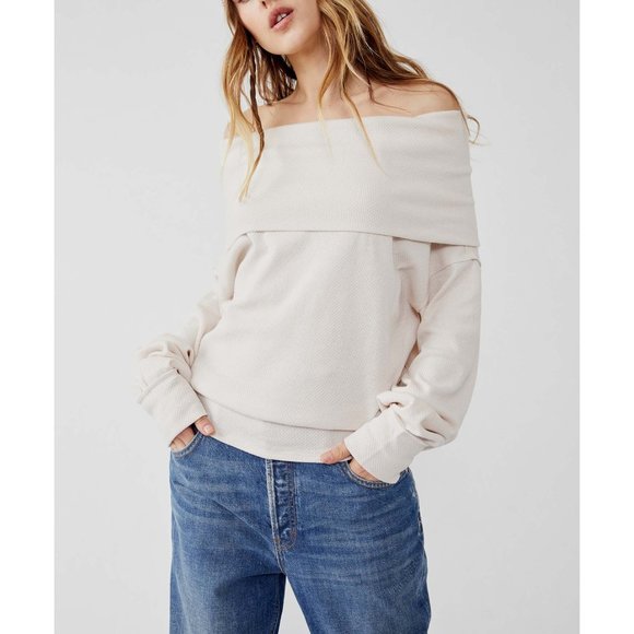 Free People Tops - 🎉LAST CHANCE🎉 FREE PEOPLE Hazy Heart Thermal / Champagne Dream